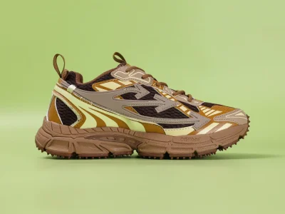 OFF-WHITE Be Right Back Dunkelbraun Creme