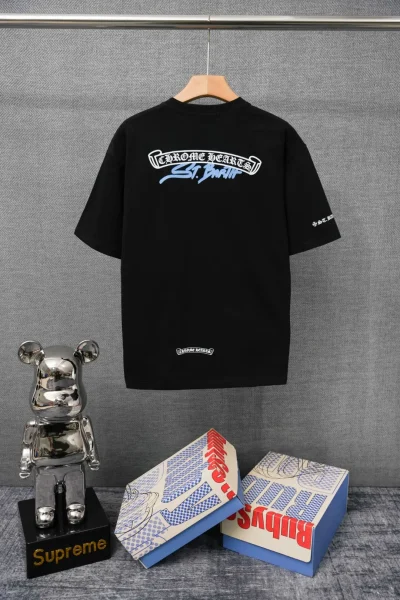 Chrome Hearts T-Shirt Rückansicht Schwarz