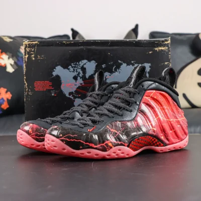 Stranger Things x Air Foamposite One Premium QS 'Black Bright Crimson'