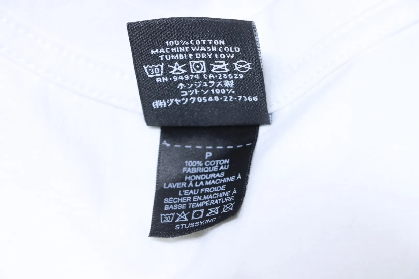 Stussy Pflegeetikett