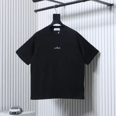 Stone Island Vorderansicht Schwarz