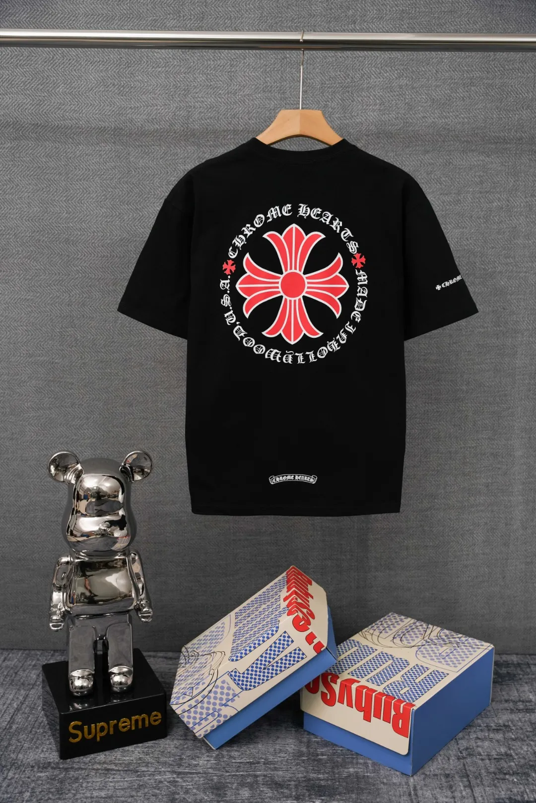 Chrome Hearts T-Shirt Rückansicht Schwarz