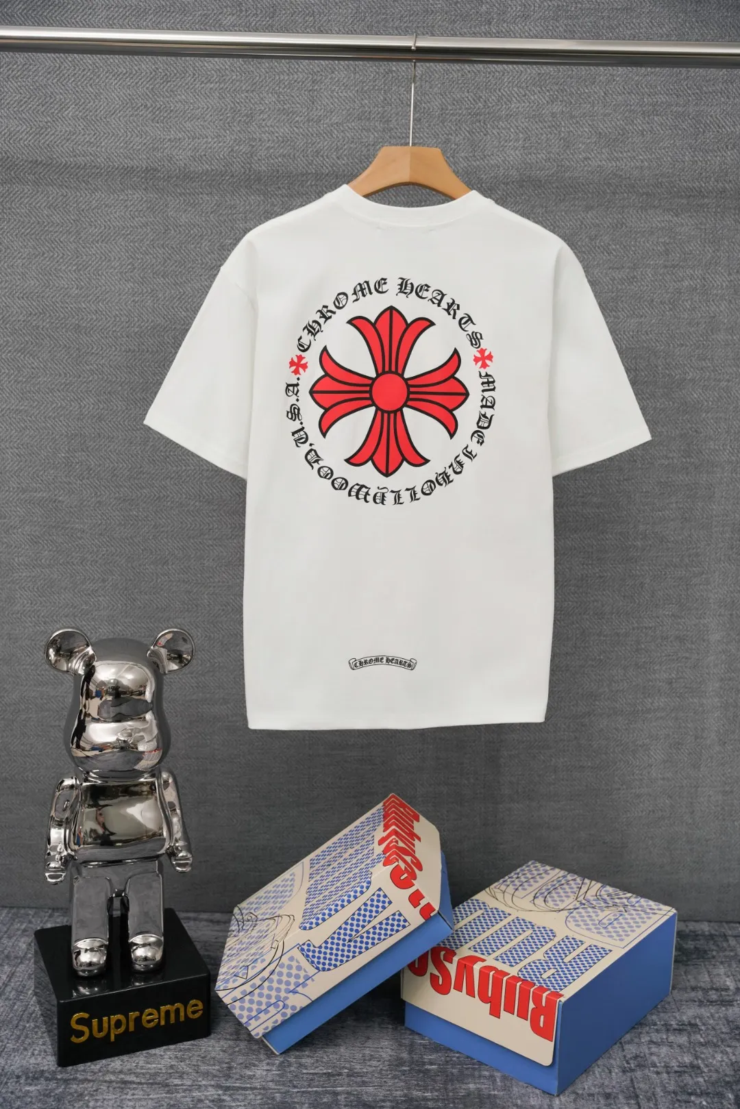 Chrome Hearts T-Shirt Rückansicht Weiß