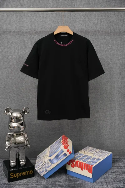 Chrome Hearts T-Shirt Vorderansicht Schwarz