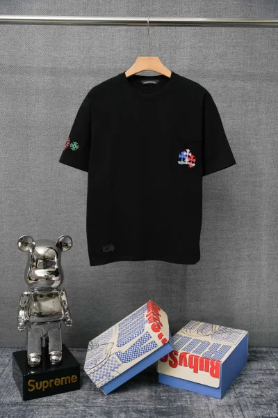 Chrome Hearts T-Shirt Vorderansicht Schwarz