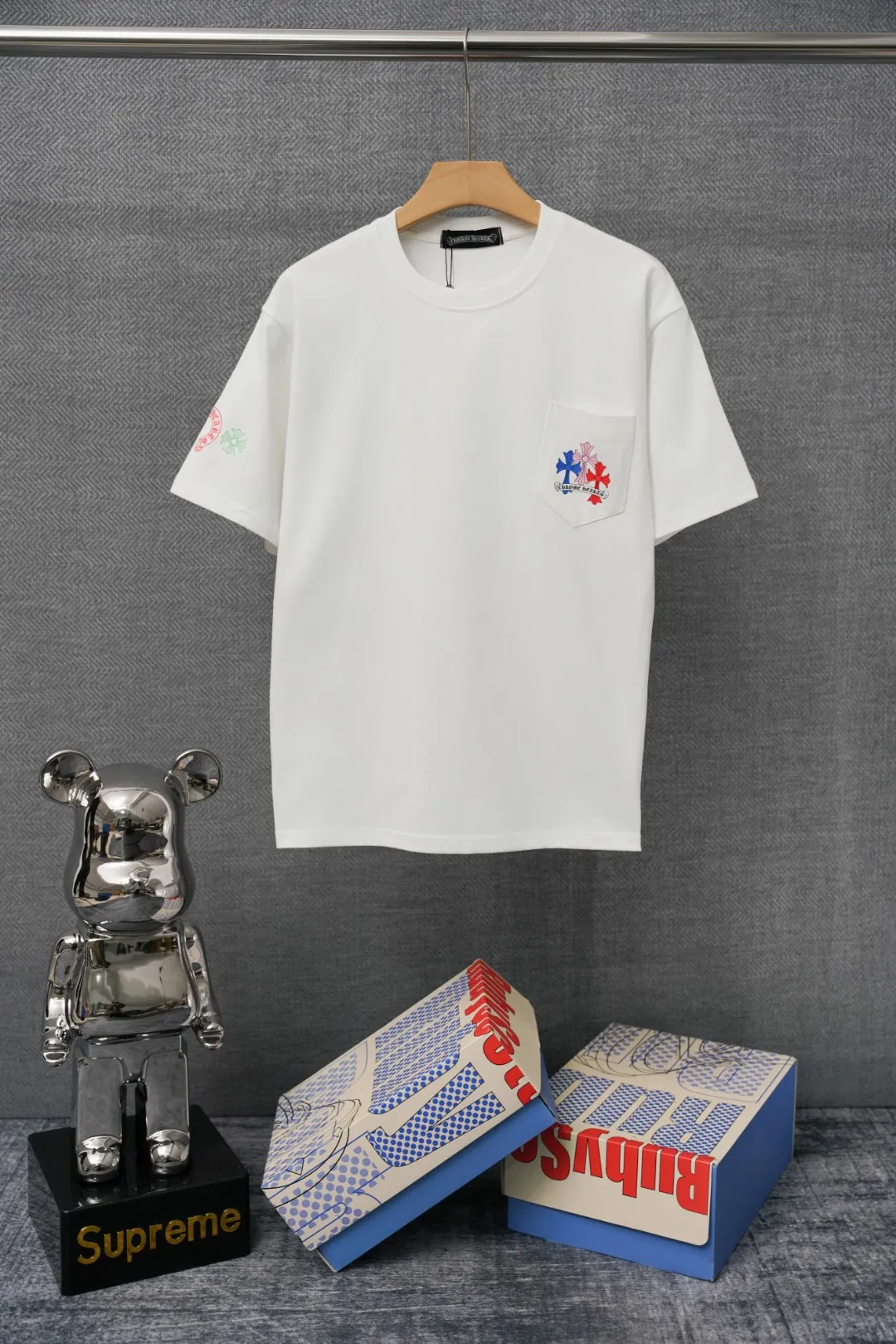 Chrome Hearts T-Shirt, Vorderansicht, Weiß