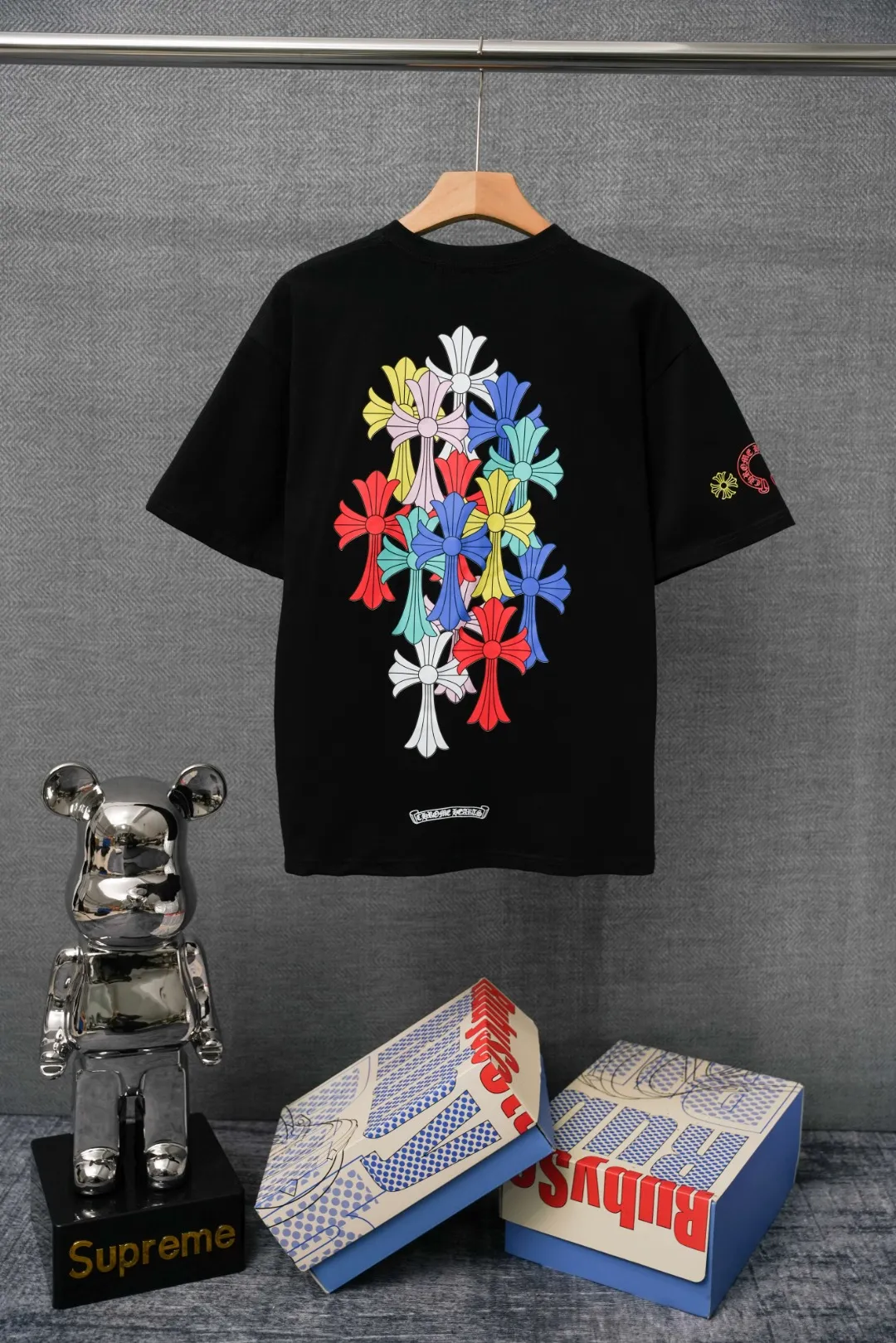 Chrome Hearts T-Shirt Rückansicht Schwarz