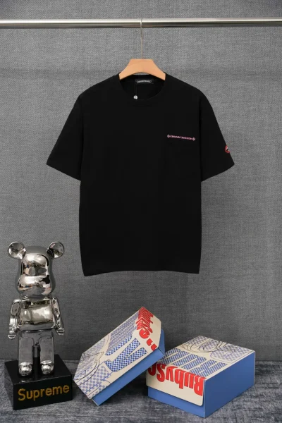 Chrome Hearts T-Shirt Vorderansicht Schwarz