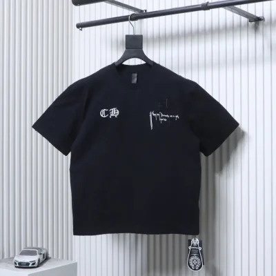 Chrome Hearts Vorderansicht Schwarz