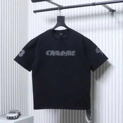 Chrome Hearts Vorderansicht Schwarz