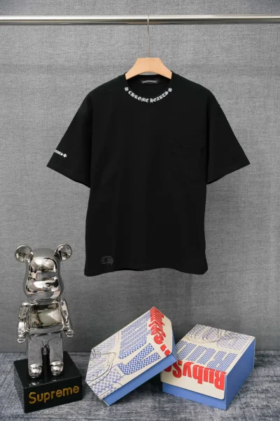 Chrome Hearts T-Shirt Vorderansicht Schwarz