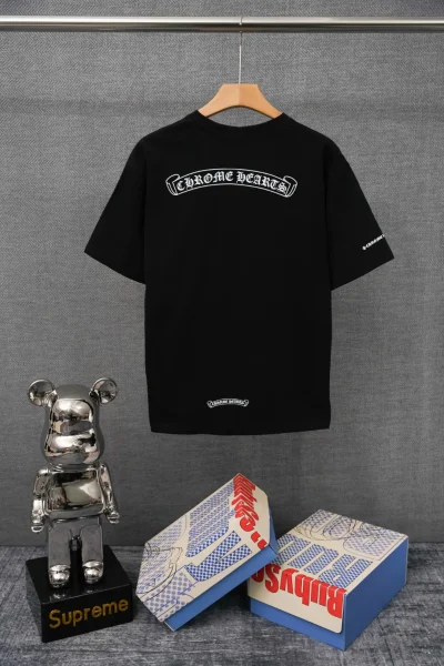 Chrome Hearts T-Shirt Rückansicht Schwarz