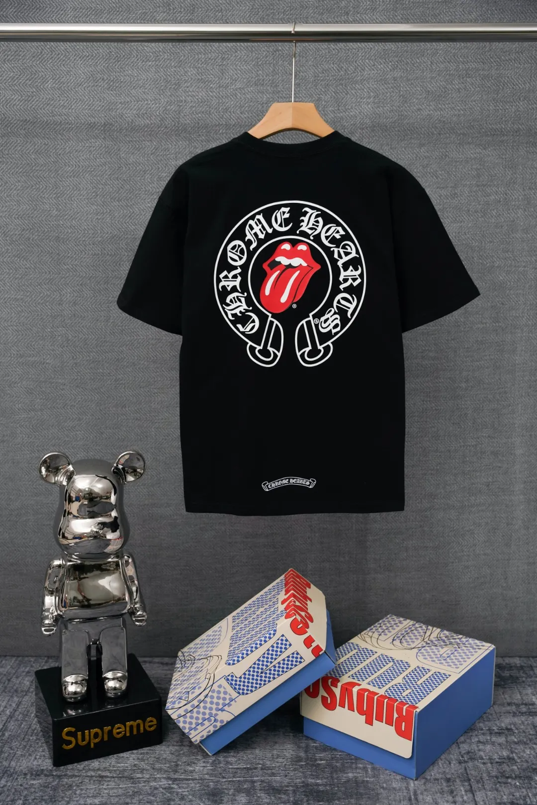 Chrome Hearts T-Shirt Rückansicht Schwarz