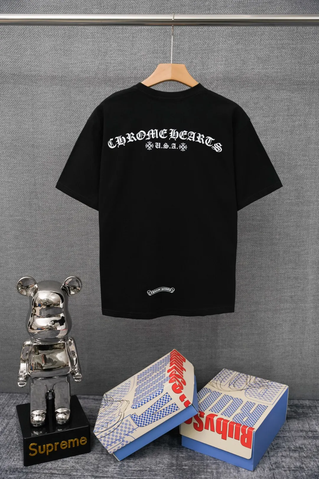 Chrome Hearts T-Shirt Rückansicht Schwarz