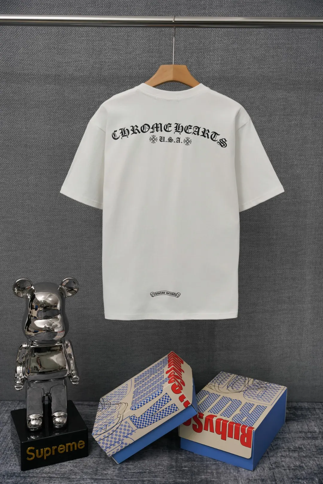 Chrome Hearts T-Shirt Rückansicht Weiß