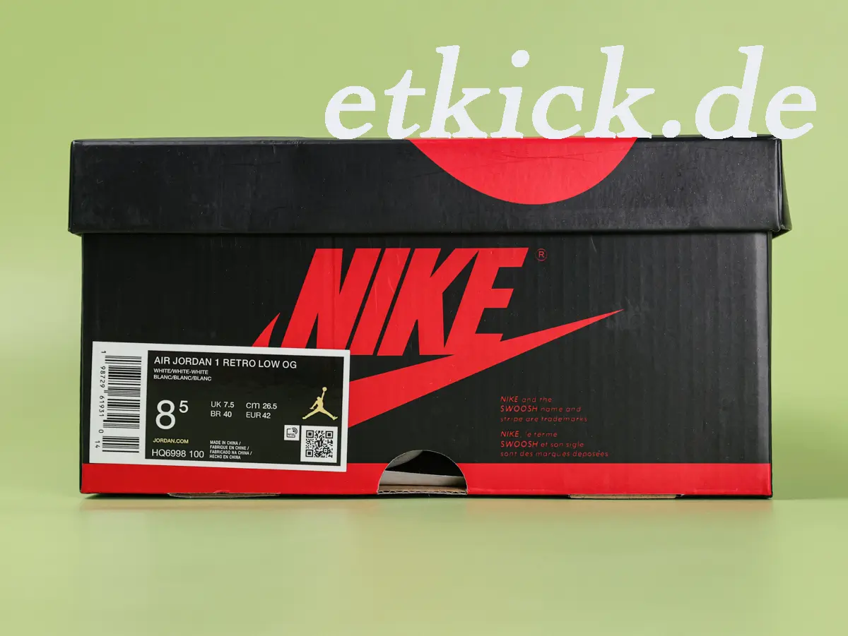 Air Jordan 1 Retro Low OG Sail and University Red (HQ6998-100) – Bild 12