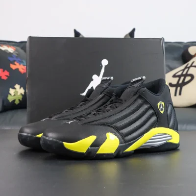 Air Jordan 14 Retro Thunder OG Schwarz und Gelb