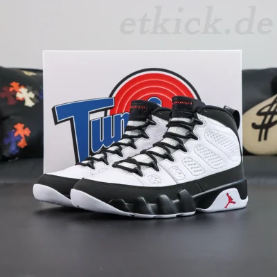 Air Jordan 9 Retro OG Weiß-Schwarz-Rot