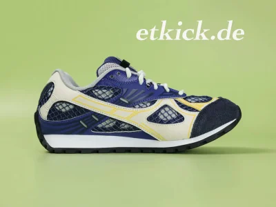 Bottega Veneta Orbit Sneaker Blau-Creme-Gelb
