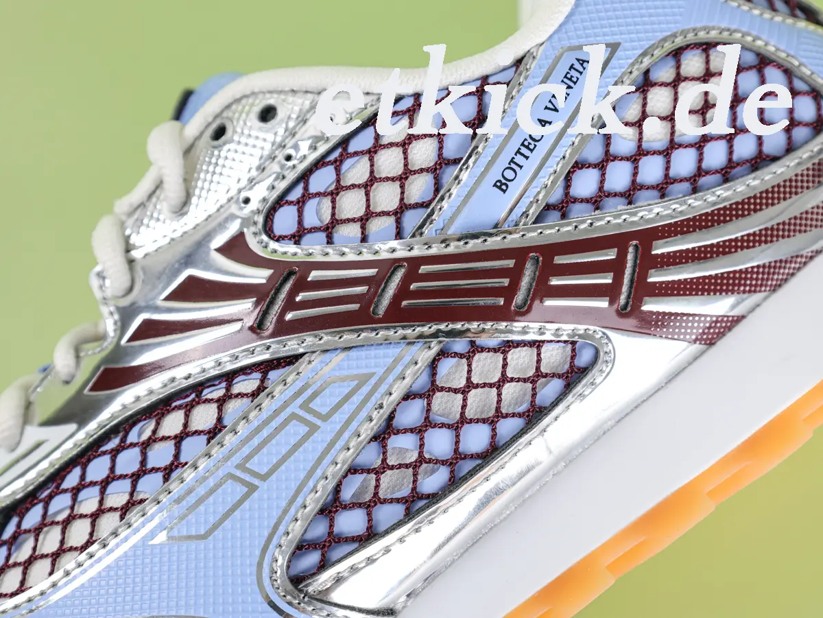 Bottega Veneta Orbit Sneaker Hellblau Metallic Silber – Bild 8