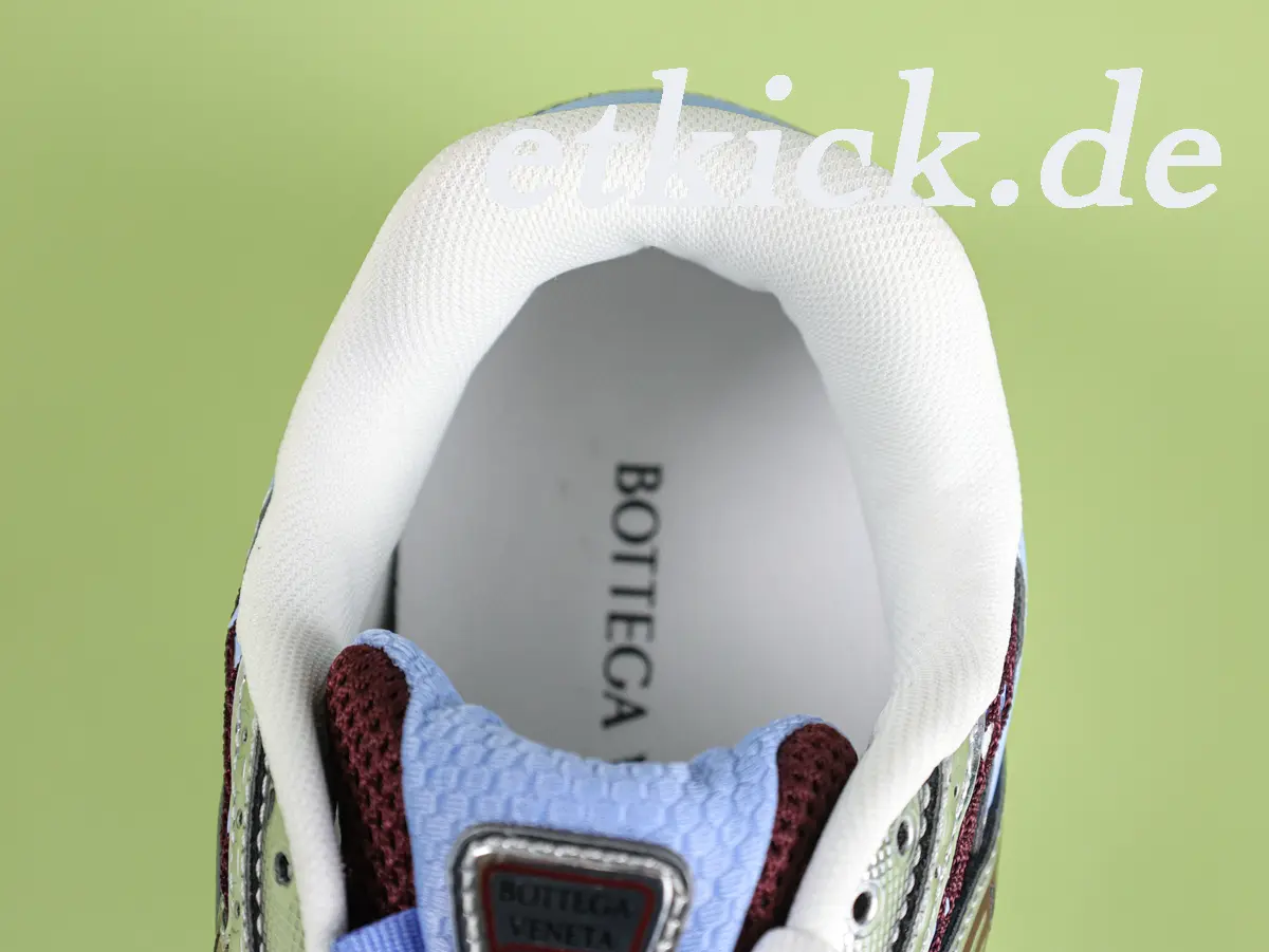 Bottega Veneta Orbit Sneaker Hellblau Metallic Silber – Bild 7