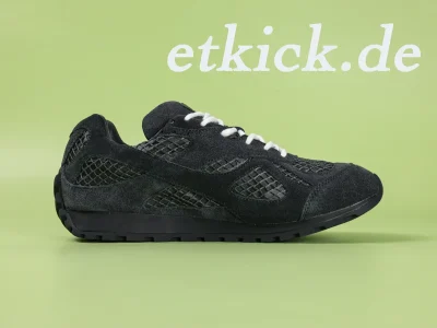Bottega Veneta Orbit Sneaker Schwarz Wildleder Netz
