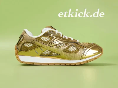 Bottega Veneta Orbit Sportschuh Metallic Gold