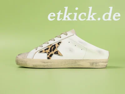 G01den G00se Super-Star Mule Weiß Leopardenstern