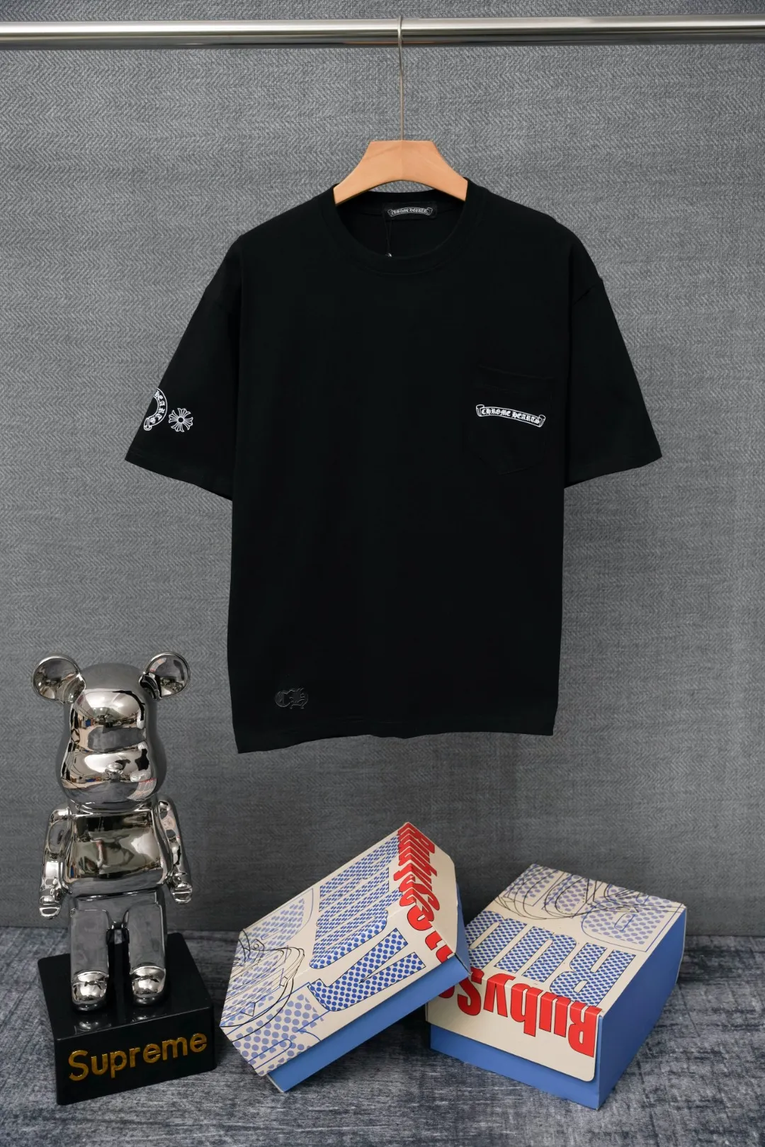 Chrome Hearts – Vorderansicht Schwarz