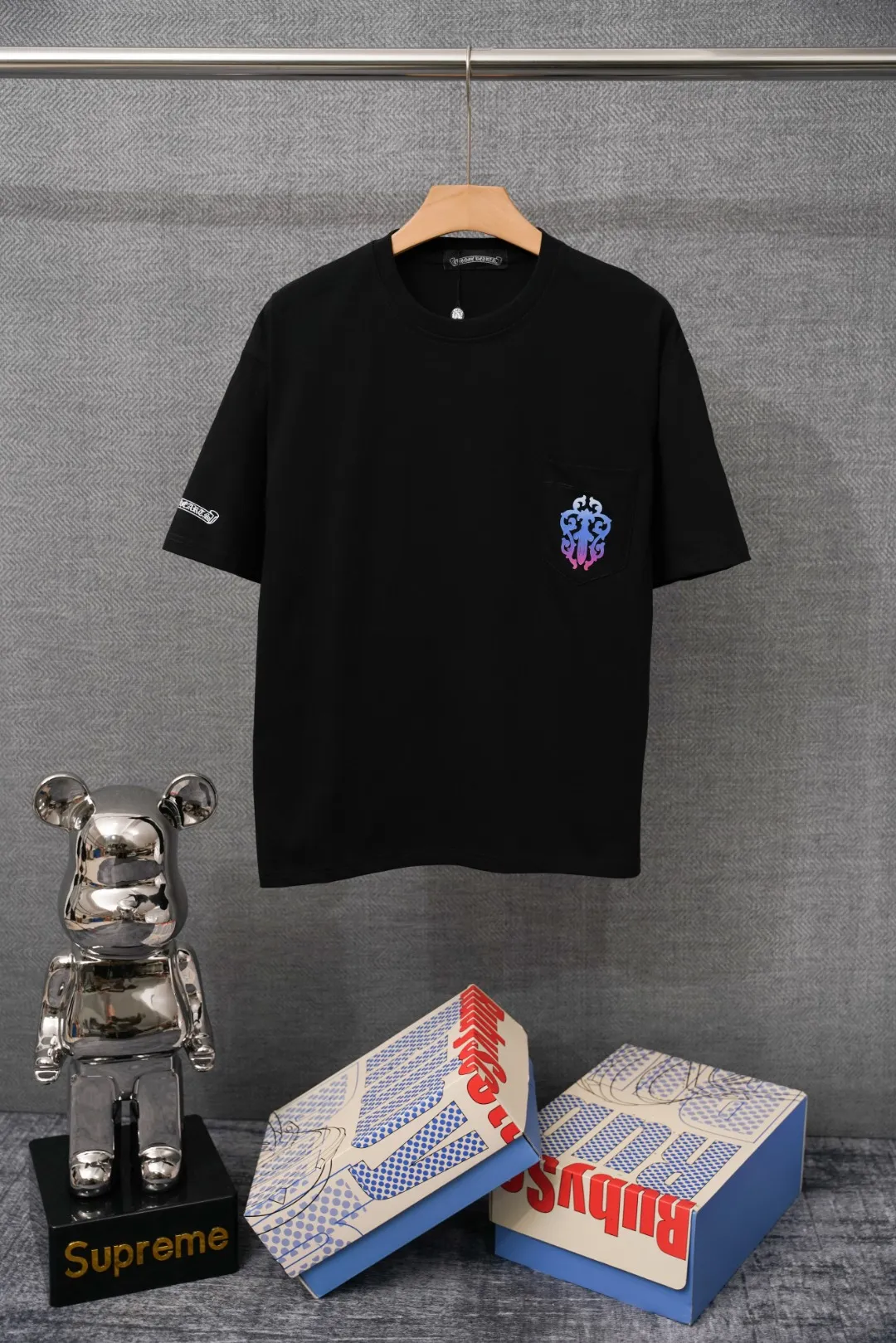 Chrome Hearts – Vorderansicht Schwarz