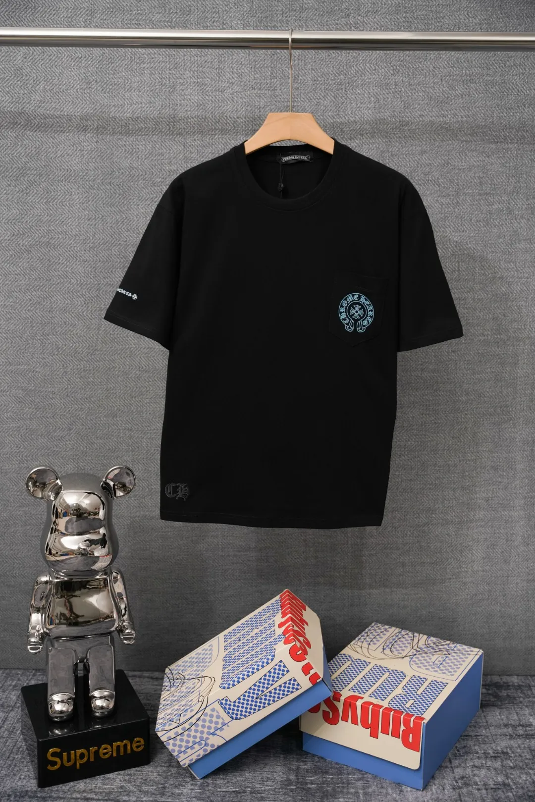 Chrome Hearts – Vorderansicht Schwarz