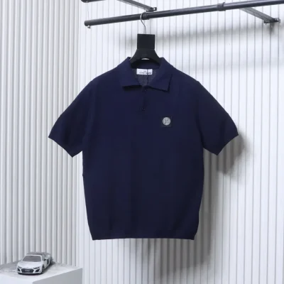 Stone Island Vorderansicht Marineblau