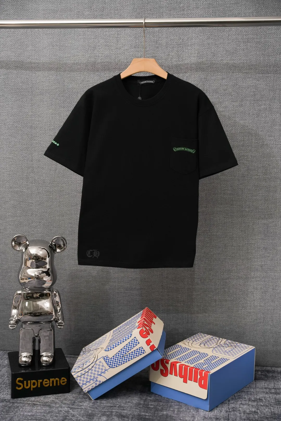 Chrome Hearts – Vorderansicht Schwarz