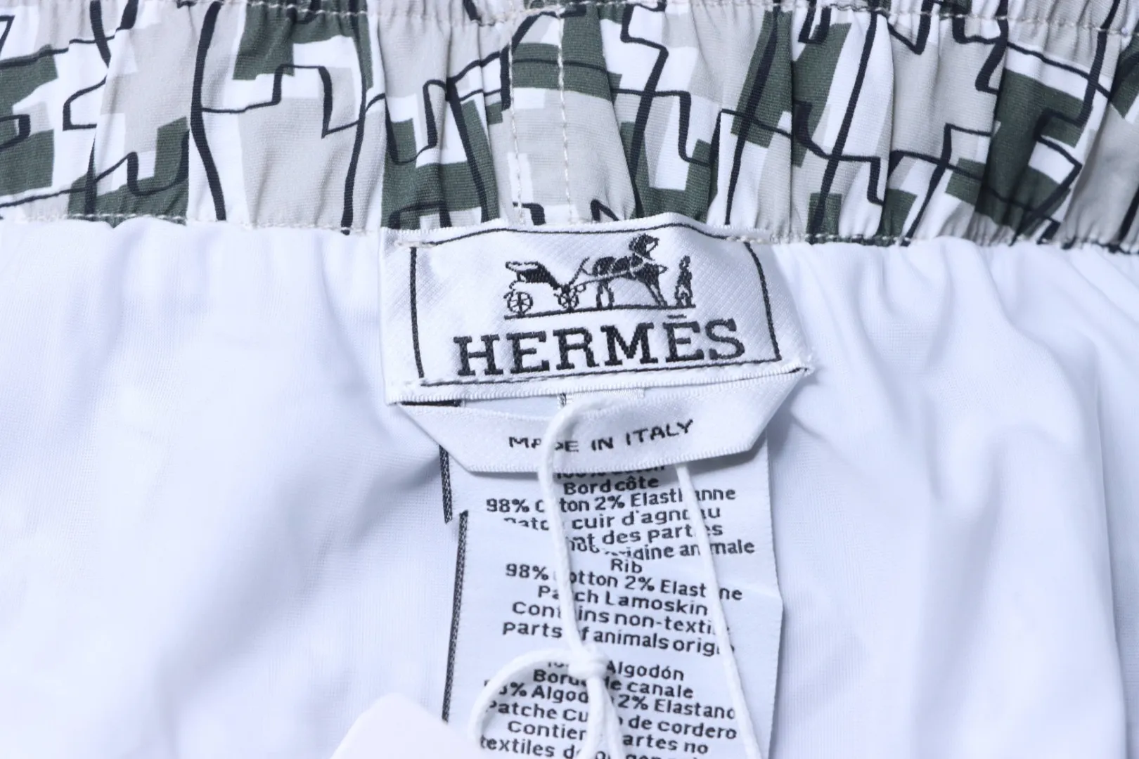 Hermes-Markenetikett