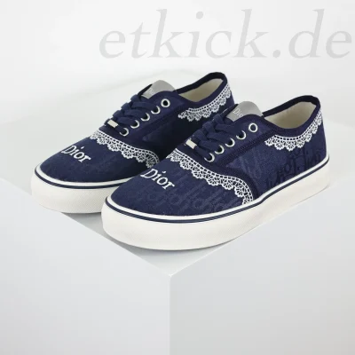 Saltwind Twill Jacquard Canvas Schuhe, Blau