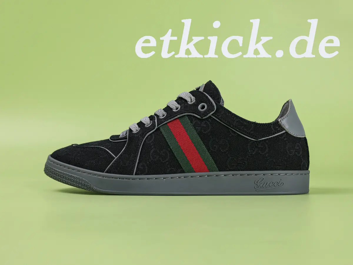 Schwarze Stretch-Sneaker für Herren aus GG-Canvas – Bild 2