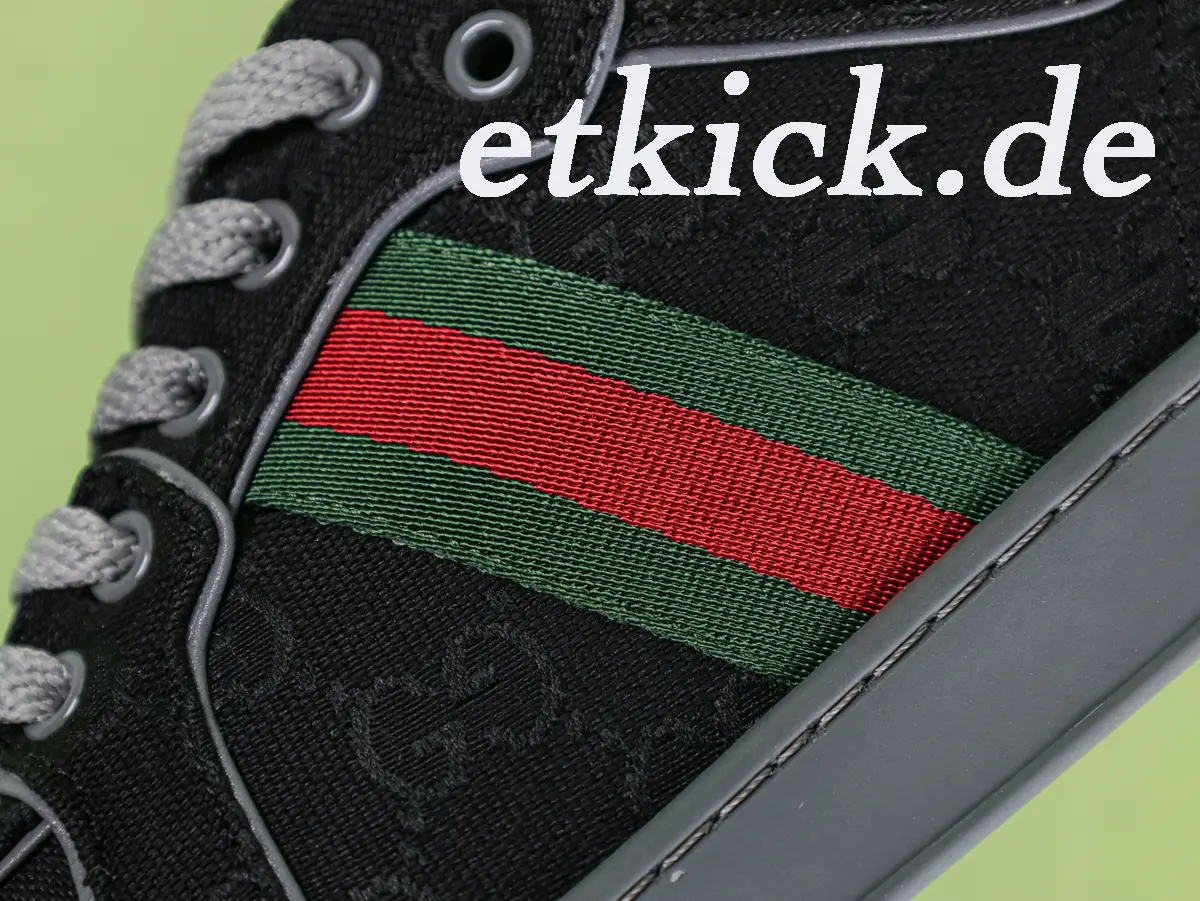 Schwarze Stretch-Sneaker für Herren aus GG-Canvas – Bild 8