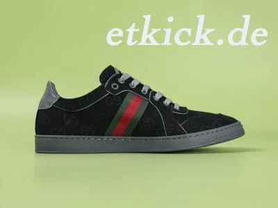 Schwarze Stretch-Sneaker für Herren aus GG-Canvas