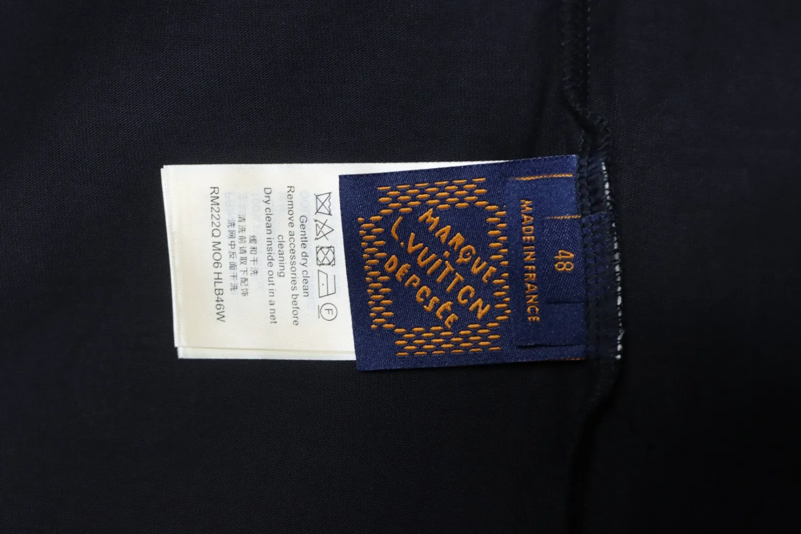 Louis Vuitton Pflegeetikett