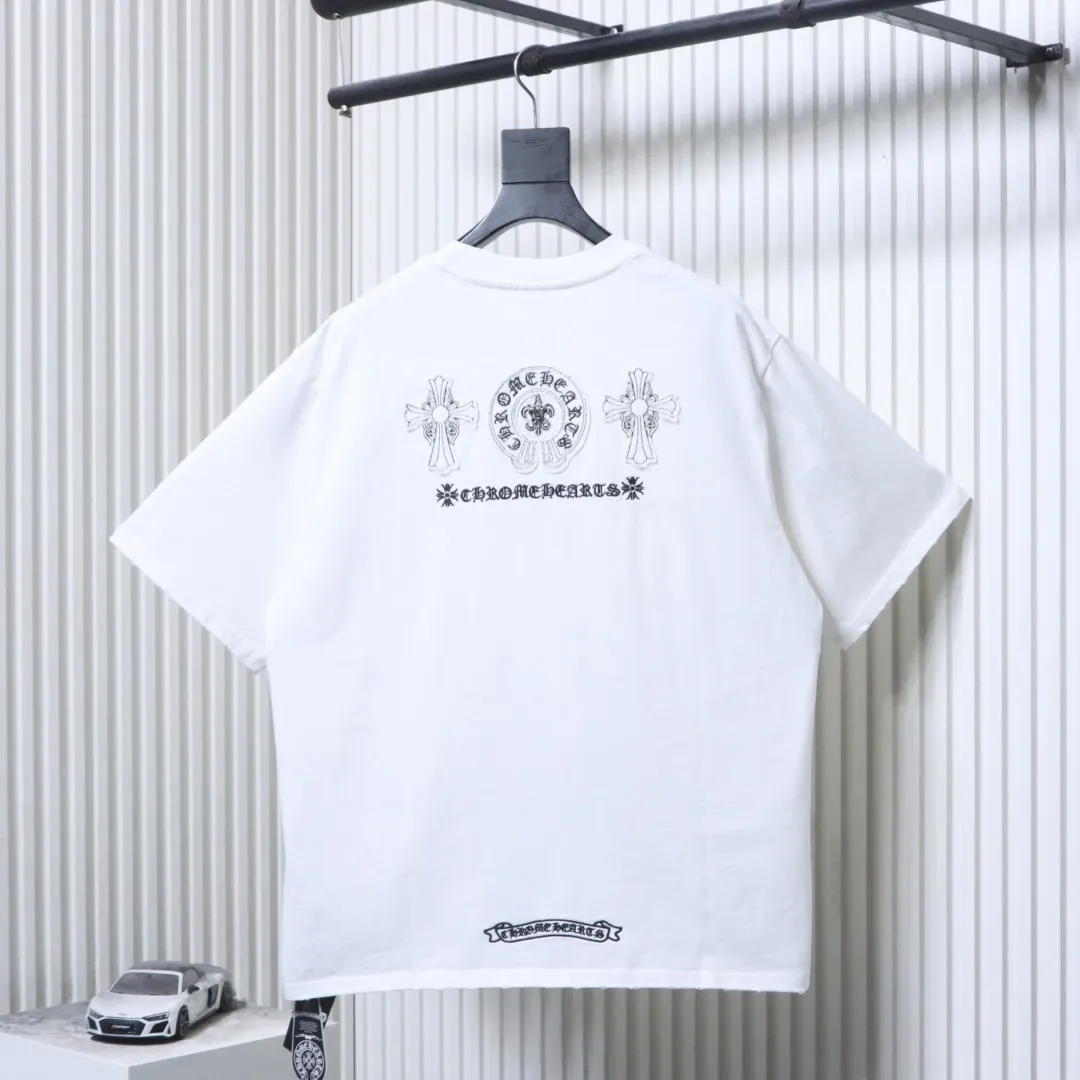 Chrome Hearts Rückansicht Weiß