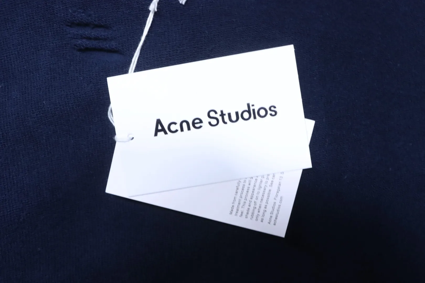 Acne Studios Hangtag