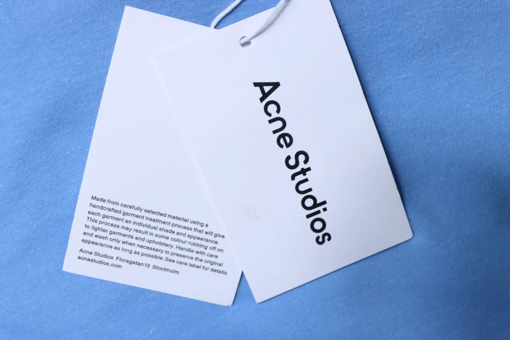 Acne Studios Hangtag