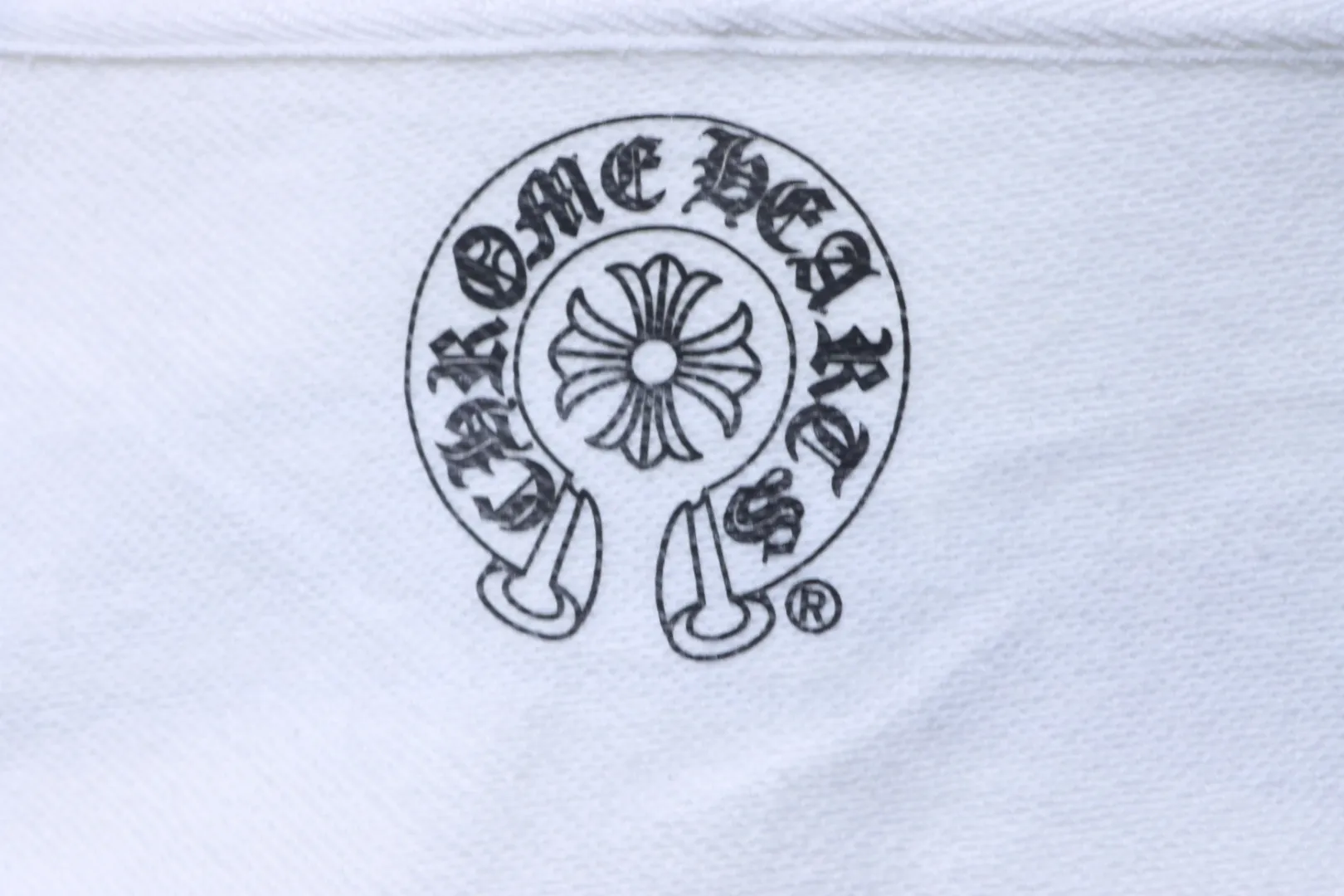 Chrome Hearts bedrucktes Etikett