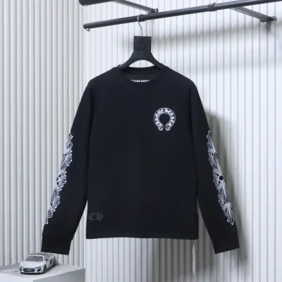 Chrome Hearts Vorderansicht Schwarz