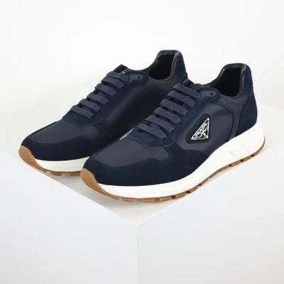 Re-Nylon Prax Freizeitschuhe aus Wildleder mit dunkelblauem Silver Label Gummi
