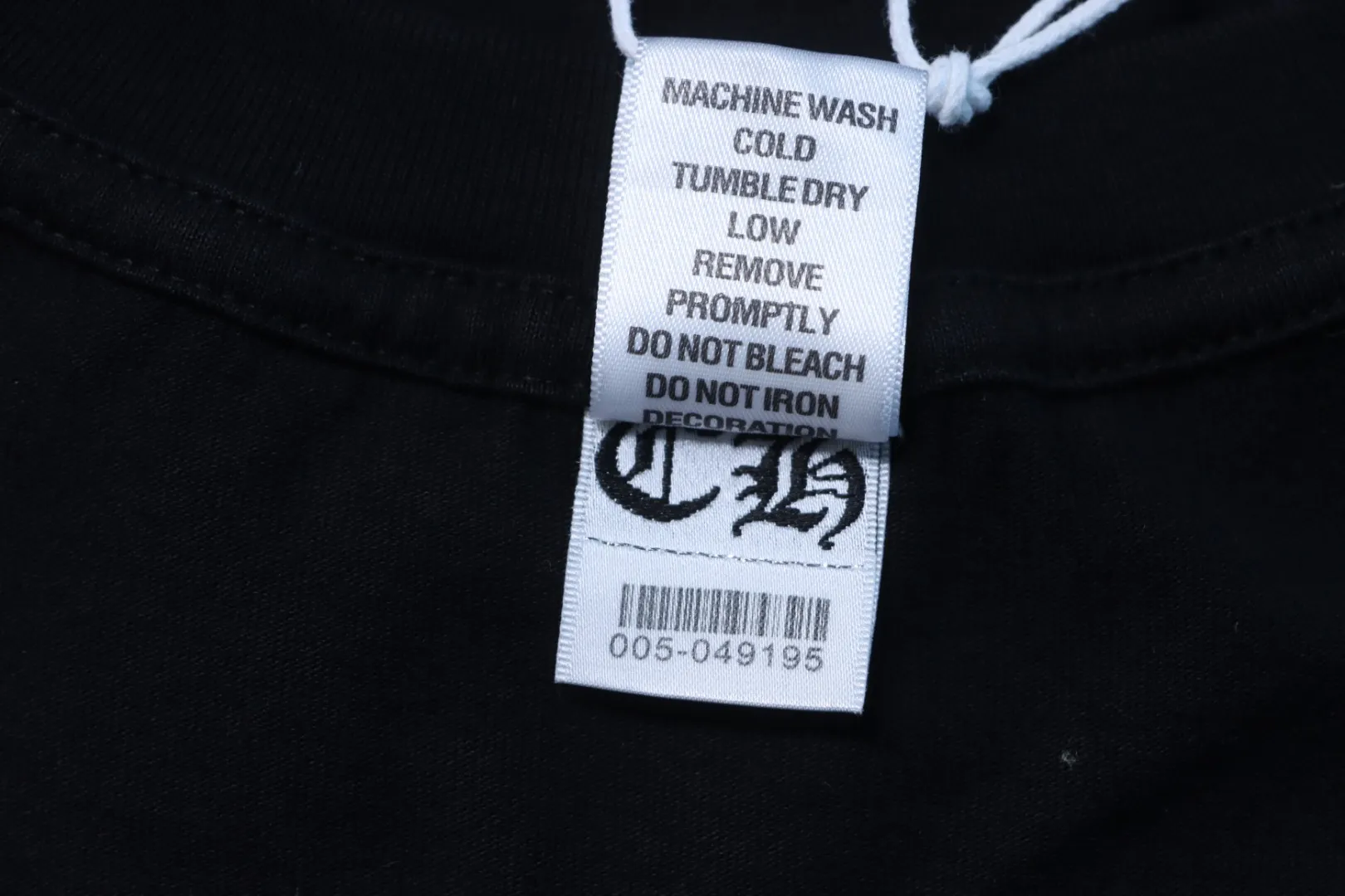 Chrome Hearts Pflegeetikett