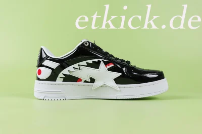 A Bathing Ape Bape Sta Low Color Block Shark Schwarz Herren