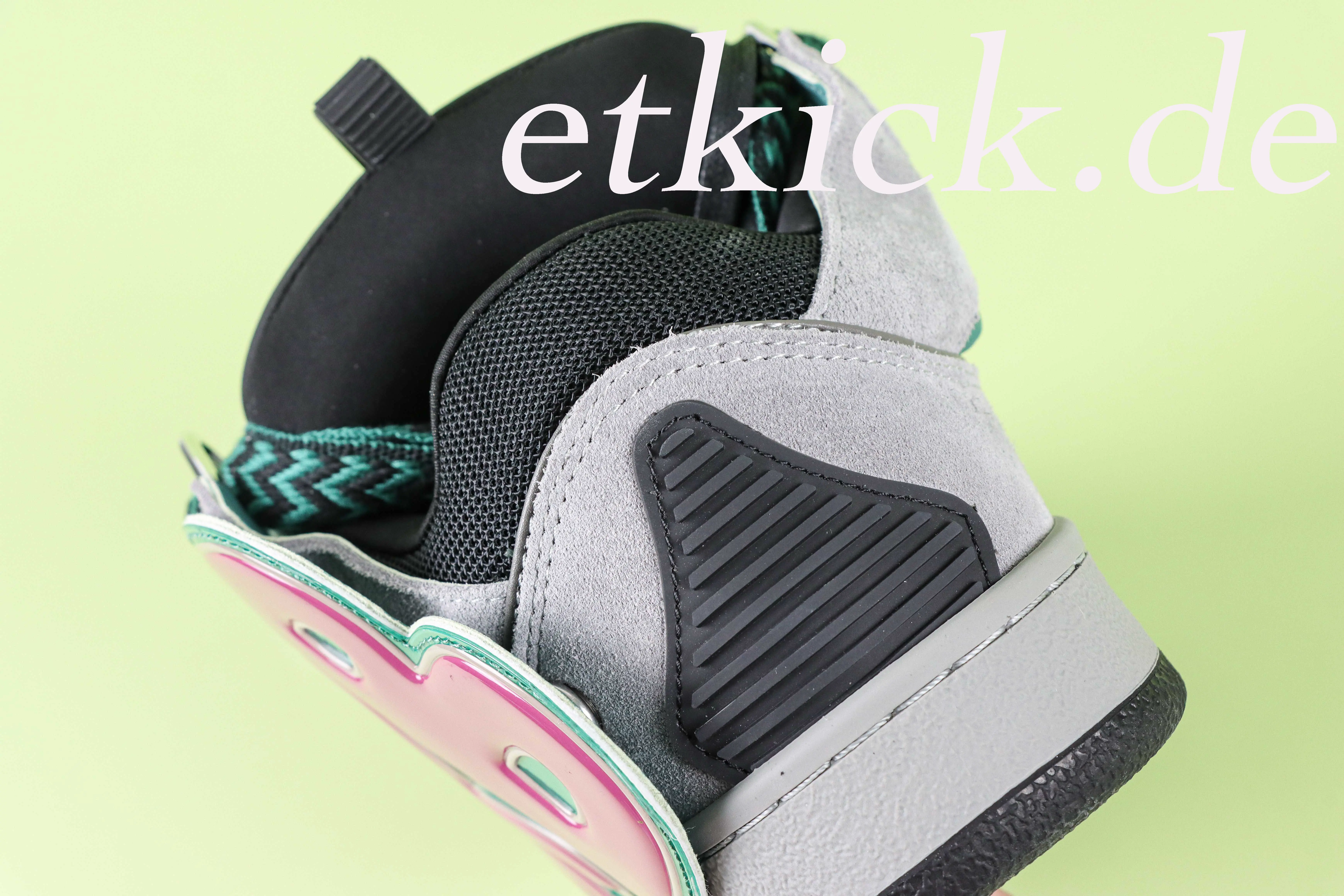 Curb Patch Leder-Sneaker Grau-Rosa-Grün FUSKDK12PCCUP26 – Bild 10