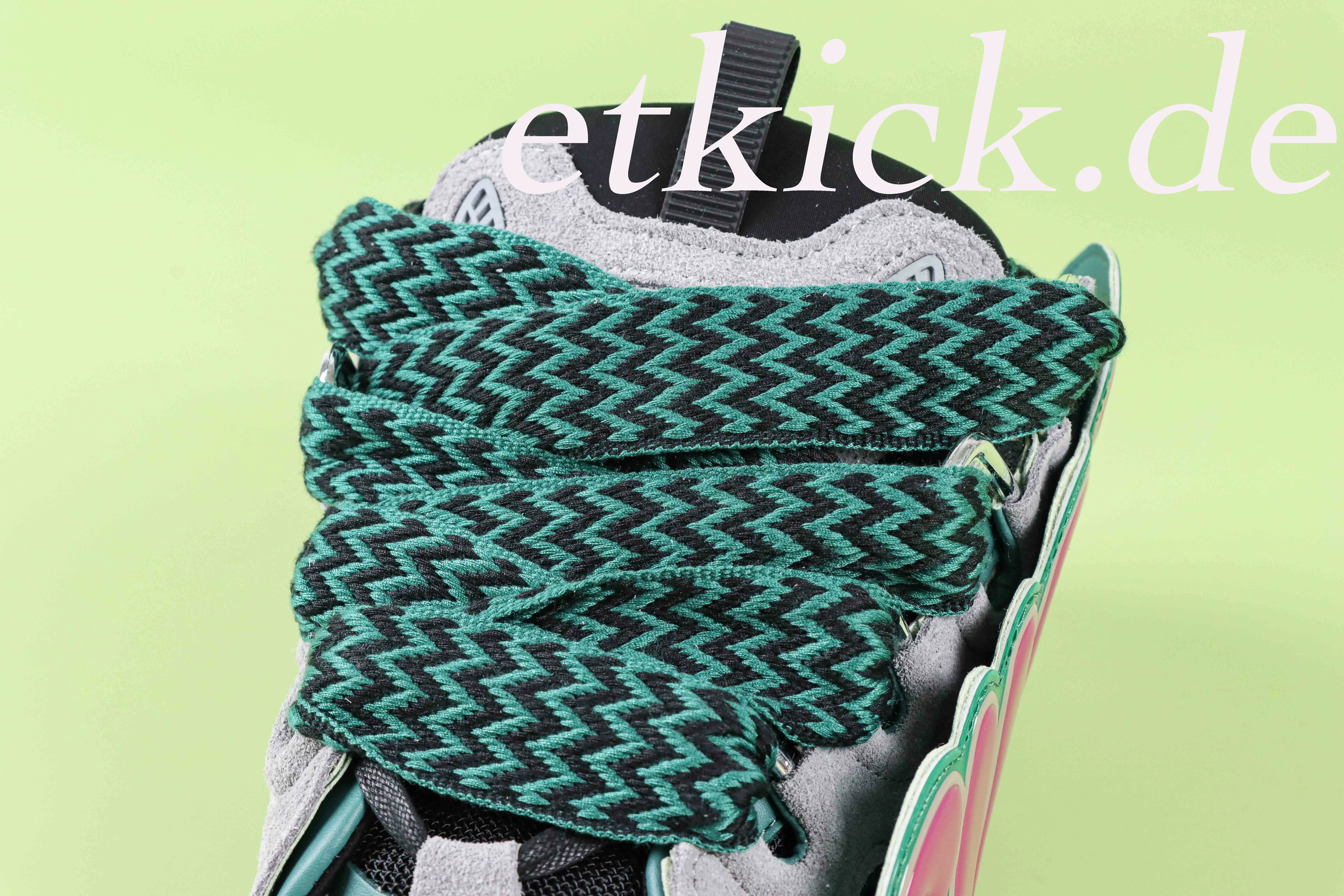 Curb Patch Leder-Sneaker Grau-Rosa-Grün FUSKDK12PCCUP26 – Bild 7