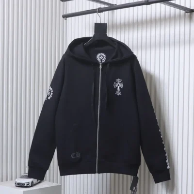 Chrome Hearts – Vorderansicht Schwarz